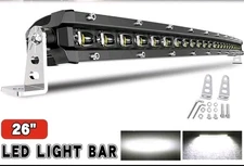 Slim 26" LED Light Bar Curved Flood Spot Atv SXS Offroad Driving 4X4 Truck 