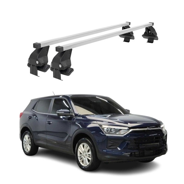 Menabo DachträGer GrundträGer FüR Ssangyong Korando Mk4 2019-2026 Stahl Grau 2X-image