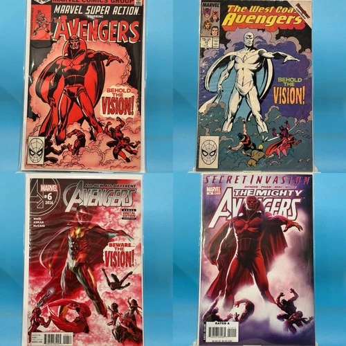 Avengers 57 Homage Lot Of 4 Books. Includes White Vision 1st Appearance