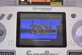 Hyperkin SupaBoy Portable SNES Console Tested w/ OG odd size av cable