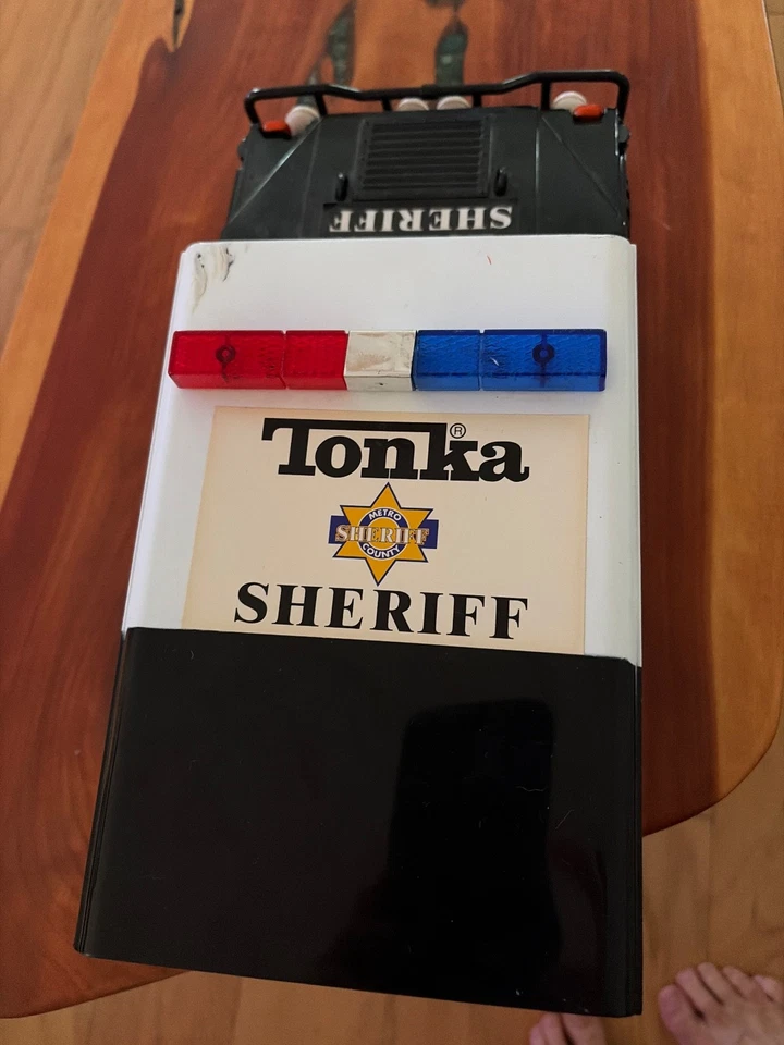 2000 Tonka Hummer Sheriff Truck Lights Sounds Winch Toy Hasbro - Image 2 of 4