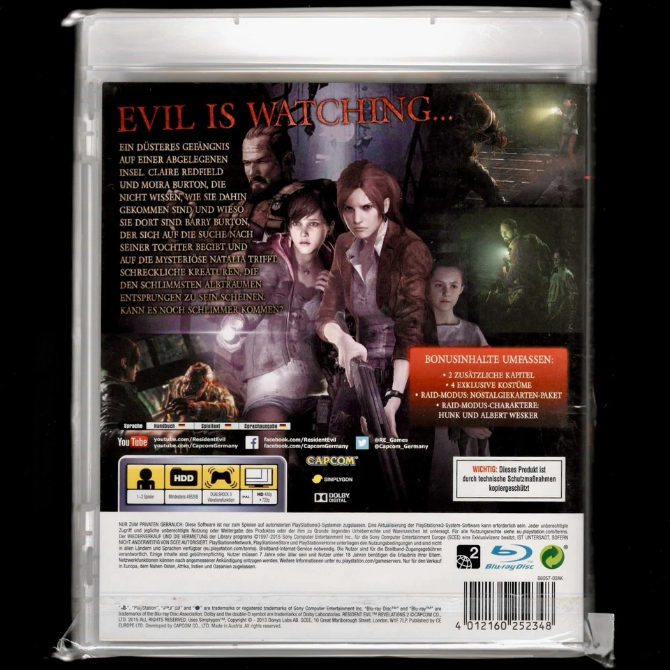 Resident Evil Revelations 2 🏠😈 (Sony PS3, 2013) 🇩🇪 - Bild 2 von 2