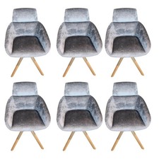 Venjakob Stuhl Marleen Stoff Frankfurt Grau Gestell Wildeiche Geölt