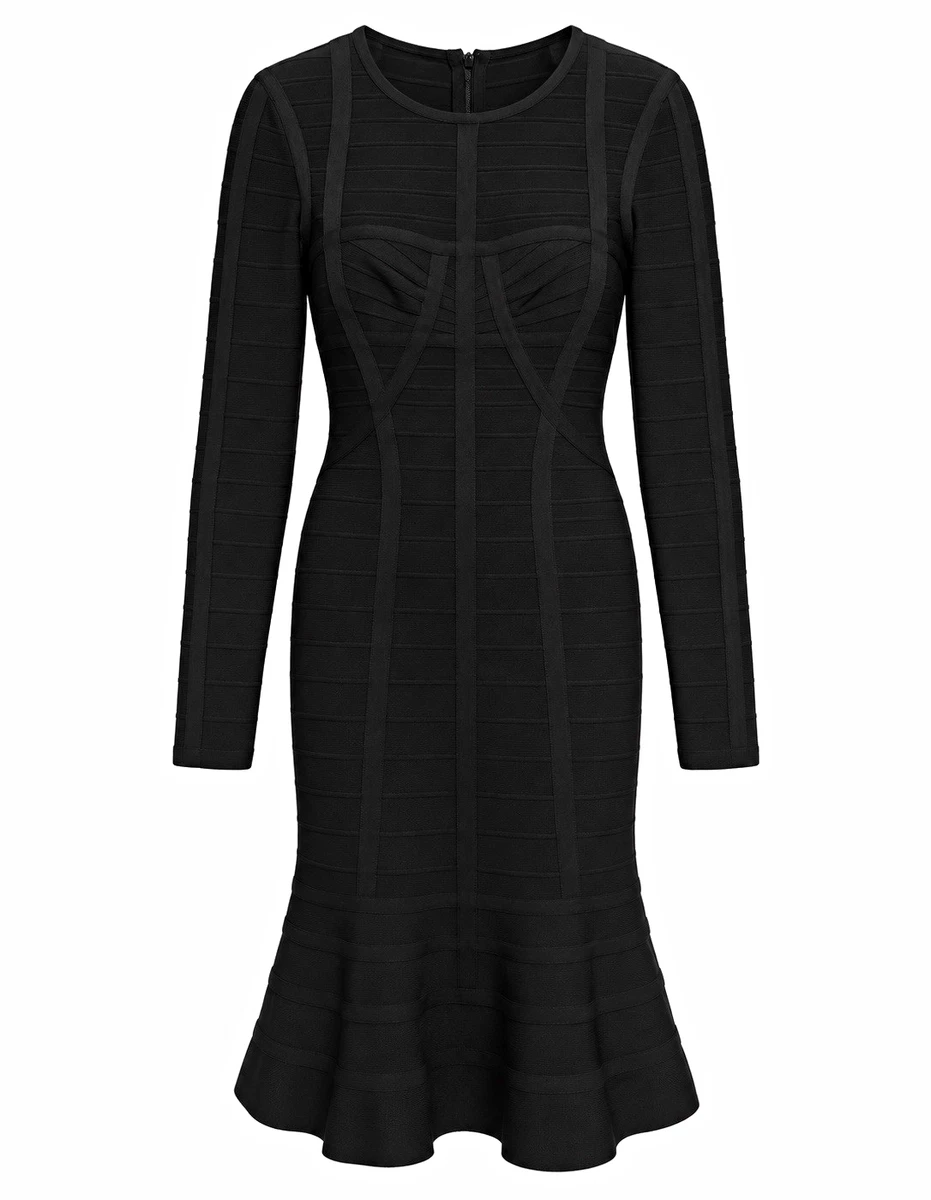 Herve Leger Long Sleeve Solid Dresses for Women for sale