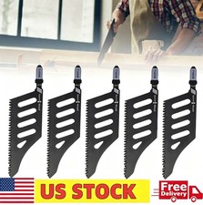 5x Flush Cutting Jigsaw Blade Irregular Curve Saw Blade with Handle for Wood US&