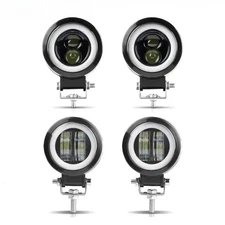 Round Led Head Spot Light 3 Inch Motorcycle Spotlight 12/24V For Scooter Bobber