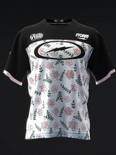 Custom Name Floral Pattern Bowling Jersey Short  Long Sleeve Shirts