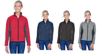 D997W Devon & Jones Ladies' Soft Shell Colorblock Jacket