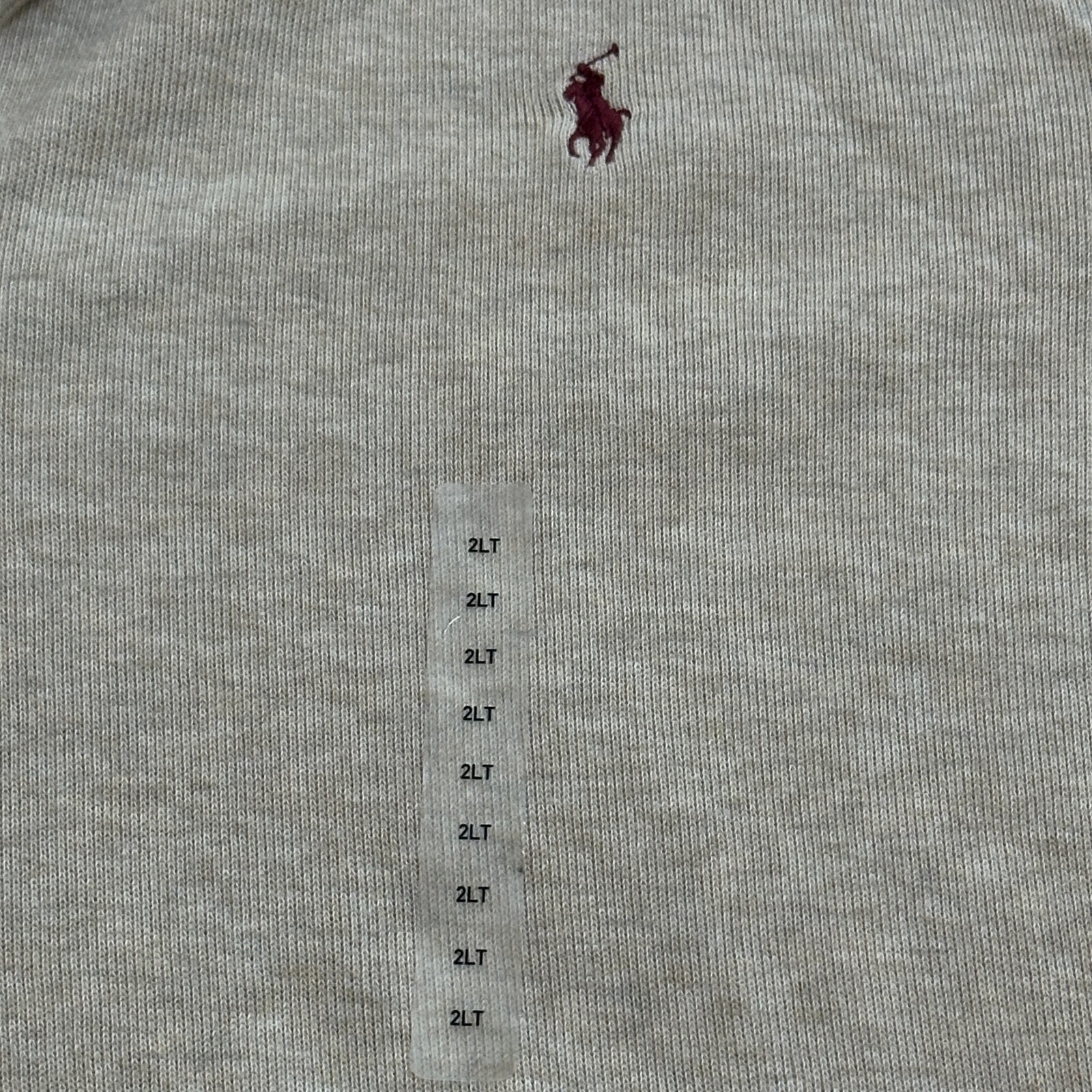 Polo Ralph Lauren Felpa Uomo 2XLT Alta Tan 1 4 Zip Pullover Pony Nuova con etichette