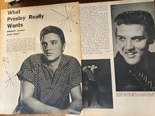 Elvis Presley, Two Page Vintage Clipping