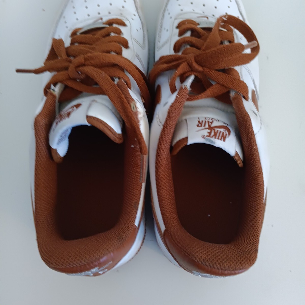 Nike Men's Air Force 1 '07 Low Pecan White Size 9 (DH7561-100) | eBay