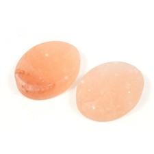 2Pcs Leaf Shape Himalayan Salt Massage Stones Hot Massage Cold Massage Stones