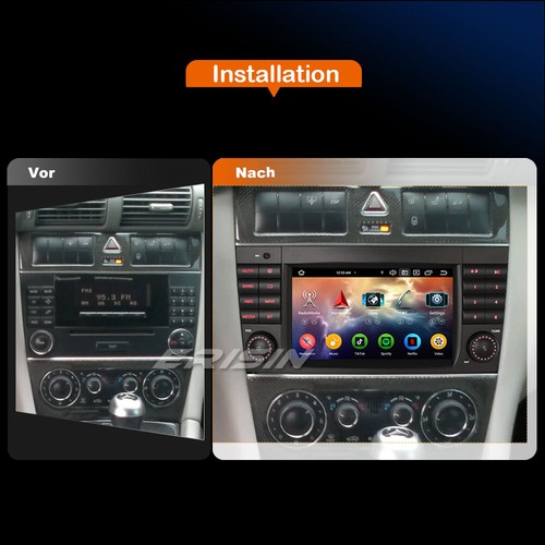8-Kern 64GB Android 13 Autoradio GPS Navi DSP für Mercedes C/CLK/CLC Klasse W203 - Bild 20 von 24