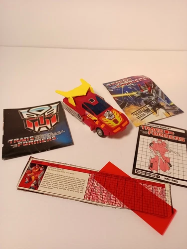Hot Rod 1986 G1 Transformers Hasbro Action Figure Vintage,manual,missing weapons