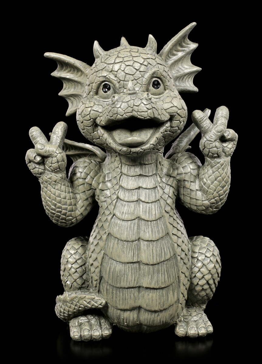 Garden Figure Dragon - Peace - Fantasy Garden Decoration Dragon Baby Home Decor