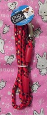 Rope Dog Leash - Red - Metal Clip - We combine shipping pet puppy lead - USA