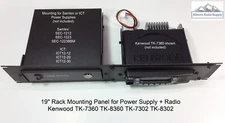 19" Rack Mount Panel:  SAMLEX / ICT Power Supply + Radio Combination