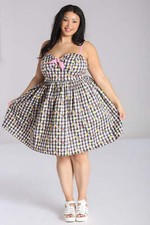 Fruitylou Dress Hell Bunny XL-6XL 16-26 gingham 50s retro summer strappy cute