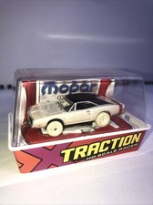JOHNNY LIGHTNING XTRACTION HO SLOT CAR DODGE CHARGER R/T WHITE LIGHTNING vintag