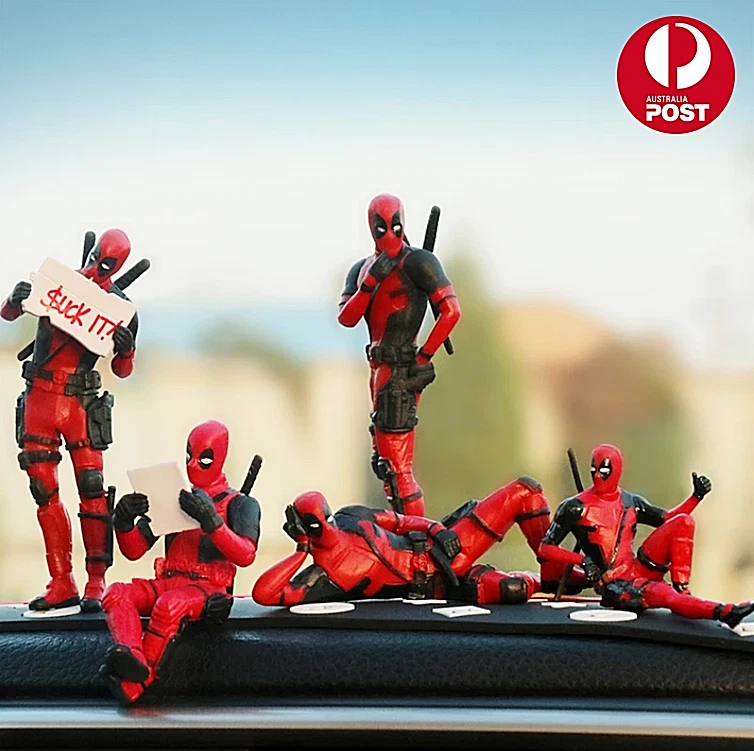 OBLRXM Deadpool Figuren, Deadpool Auto Dekoration, Deadpool Auto