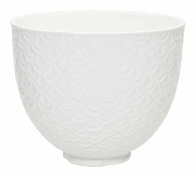 KitchenAid 5-Quart Ceramic Bowl in White Gardenia