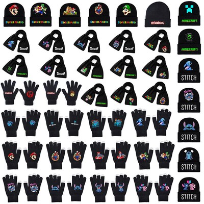 Damen Herren Kinder Jungen Mädchen Beanie Mütze / Handschuhe / Schal Freizeit