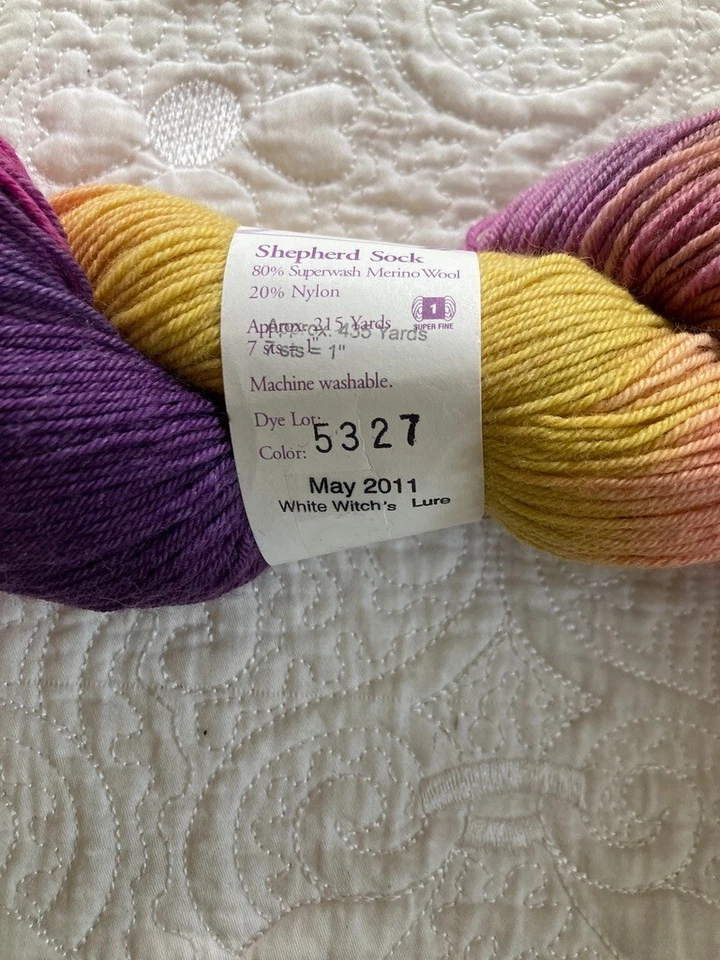 Lorna's Laces Pastor Calcetín Hilo Lana/Nylon 435 Yardas ~Señuelo de Bruja Blanco ~ Rosa Foto 3 de 3