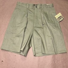 Vintage 1990  s Lee Casuals Double Pleat Khaki Shorts, Deadstock NWT, Size 12M