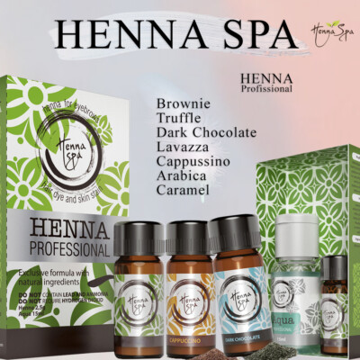 HENNA SPA for coloring EYEBROWS - effect tattoo - Cappuccino