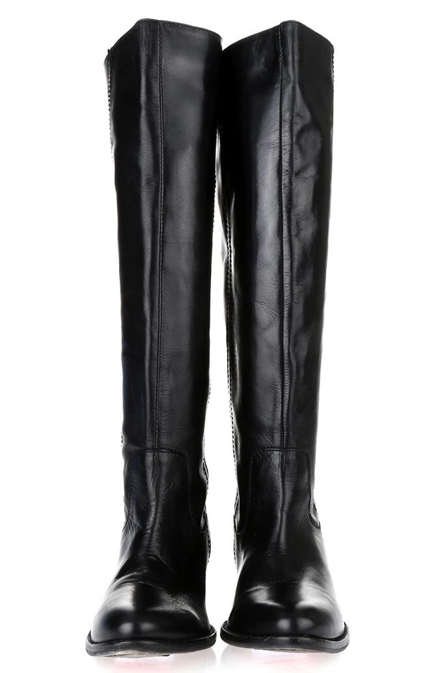 Womens REPORT SIGNATURE HESTON black leather tall boots sz. 6 - Image 3 of 4