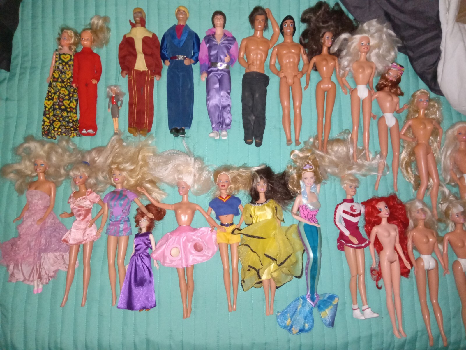 vintage barbie dolls  lot