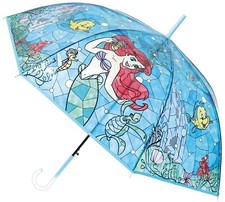 Disney Stained Glass Umbrella THE LITTLE MERMAID Ariel size 60cm character goods