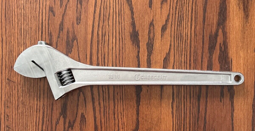 Cresent 18" Adjustable Wrench Crestoloy Alloy Steel New