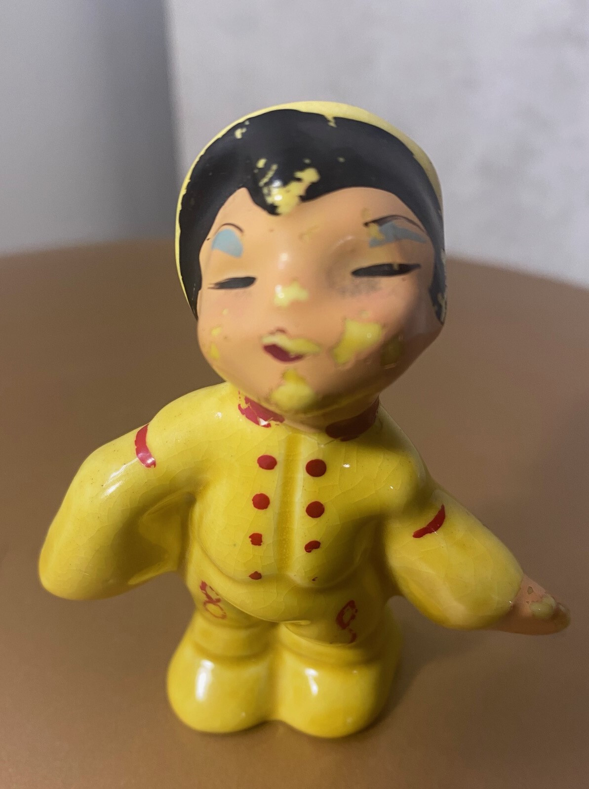 Vintage Believed Elbee to Be Art Hand Decorated Asian Salt And Pepper