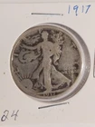 1917 Walking Liberty Silver Eagle Coin No Mint Mark