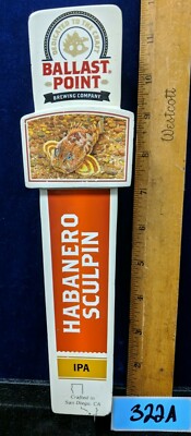 Ballast Point Brewing Co. Habanero Scuplin IPA Beer Tap Bar Pub Handle Lot 322S