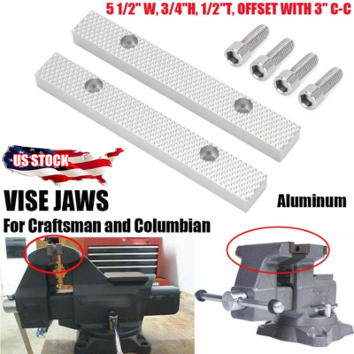 #ad For Craftsman Columbian Vise Jaws Kit fit 5 1 2quot; W 3 4quot;H 1 2quot;T 3quot; C C Offset $35.99