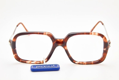 Vintage 80er Oversized Chunky Square Schildpatt Brille PERSONAL ADAM