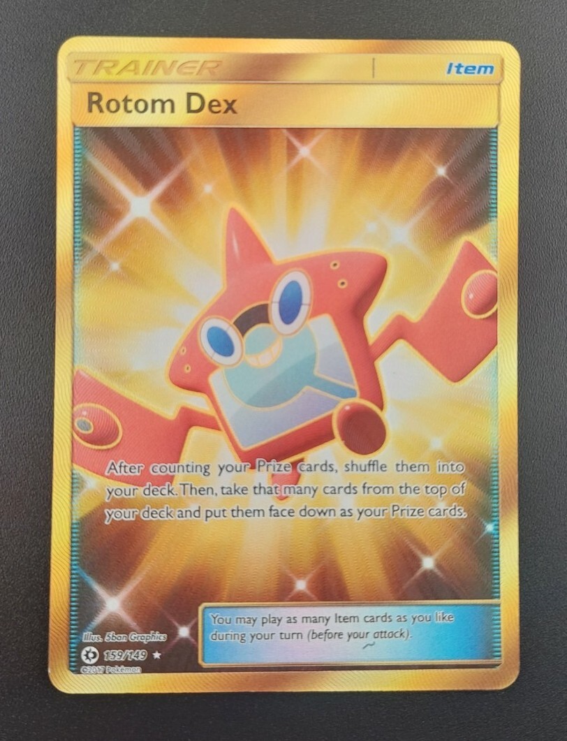 Pokémon TCG Rotom Dex Sun & Moon 159/149 Holo Secret Rare MINT