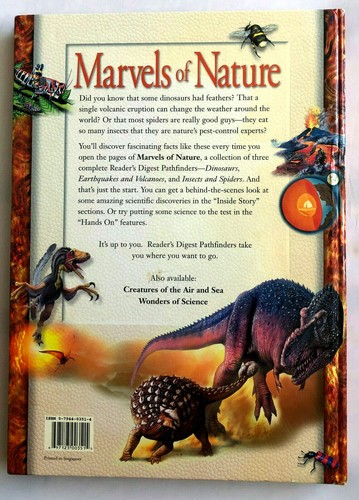 READERS DIGEST MARVELS OF NATURE PATHFINDERS DINOSAURS EARTHQUAKES BUG SPIDERS + - Picture 2 of 5