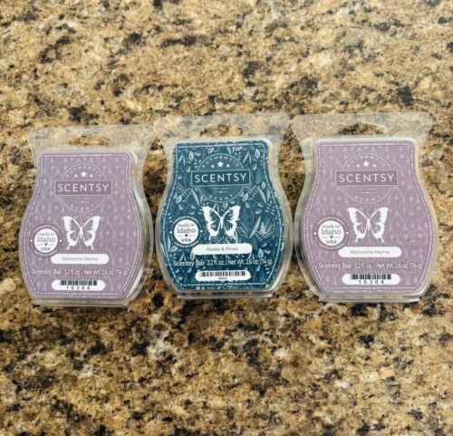Scentsy Bars- Welcome Home(2), Peaks And Pines 3 Pcs.