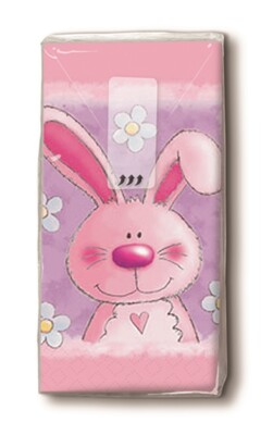40 Design-Taschentücher''Wishes''Hase*Häschen*Mitgebsel Kindergeburtstag*Hanky 