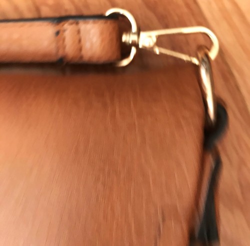 Moda Luxe Brown Cross Body Bag Purse Adjustible Strap Lots of Pockets Zip Snap - Picture 19 of 21