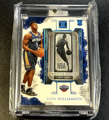 ZION WILLIAMSON 2019 PANINI IMPECCABLE NBA LOGOMAN TROY OUNCE