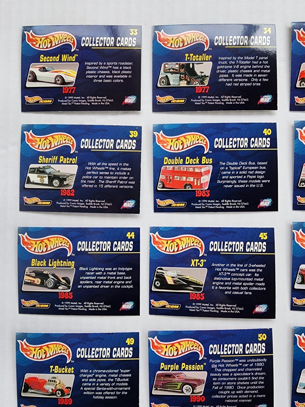 1999 Hot Wheels Collectors Card Set Incomplete Chromium Comic Images Lot READ - Picture 8 of 13