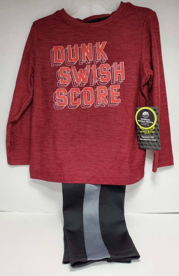 NUEVO CON ETIQUETAS 2 Piezas Camisa Athletic Works Manga Larga con Pantalones Baloncesto  Foto 3 de 4