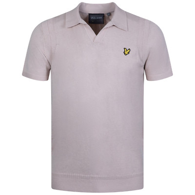 Lyle & Scott Men's Guernsey Golf Polo Pink Taupe KN1861GS W852 Medium NWT NEW