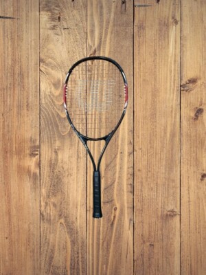 WILSON Fusion XL TENNIS RACQUET RACKET Red/BLACK - 3 3/8” Grip | eBay