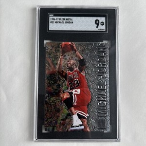 1996-1997 Fleer Metal Basketball MICHAEL JORDAN #11 SGC 9 Chicago Bulls