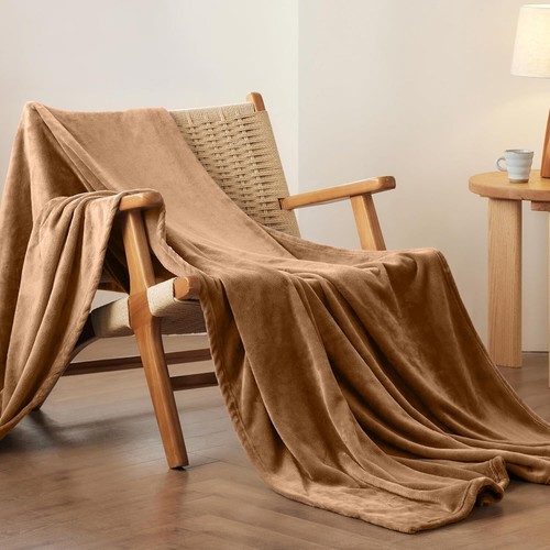 Luxury Fleece Throw Bed Blankets Reversible Mink Fleece Sofa bed Couch Throw - Picture 13 of 90